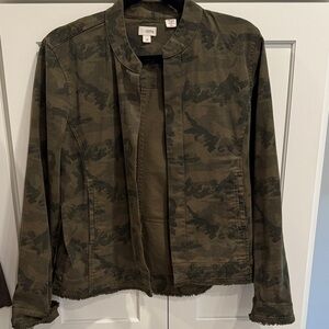 Ecru Camouflage Utility Jacket